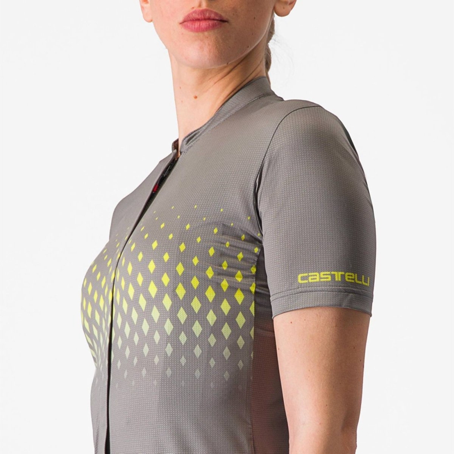 Grey Castelli UNLIMITED SENTIERO 3 Women Jersey | FRI460813