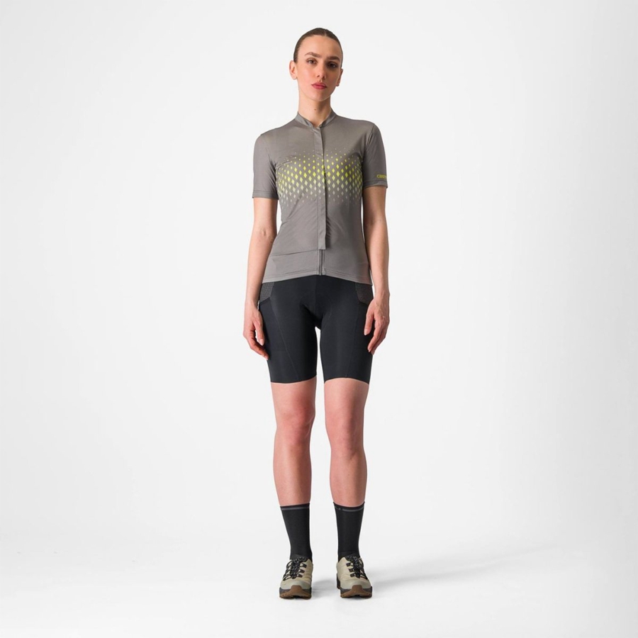 Grey Castelli UNLIMITED SENTIERO 3 Women Jersey | FRI460813