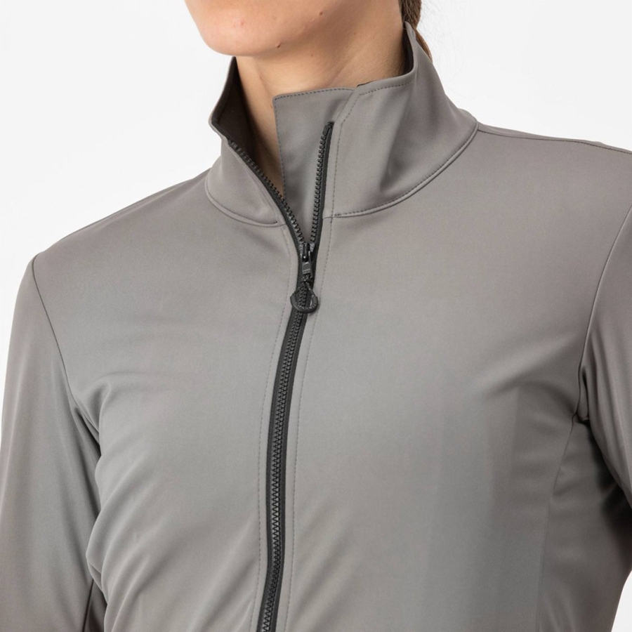 Grey Castelli VENTO TRAIL Women Jackets | CTO413265