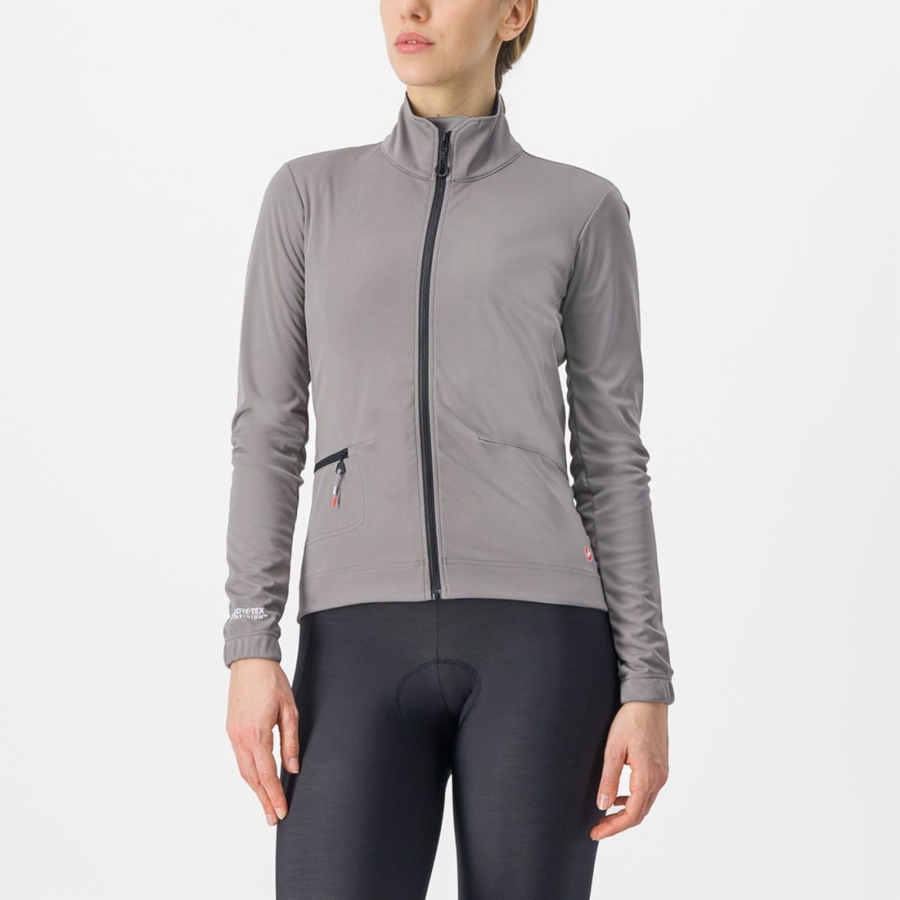 Grey Castelli VENTO TRAIL Women Jackets | CTO413265