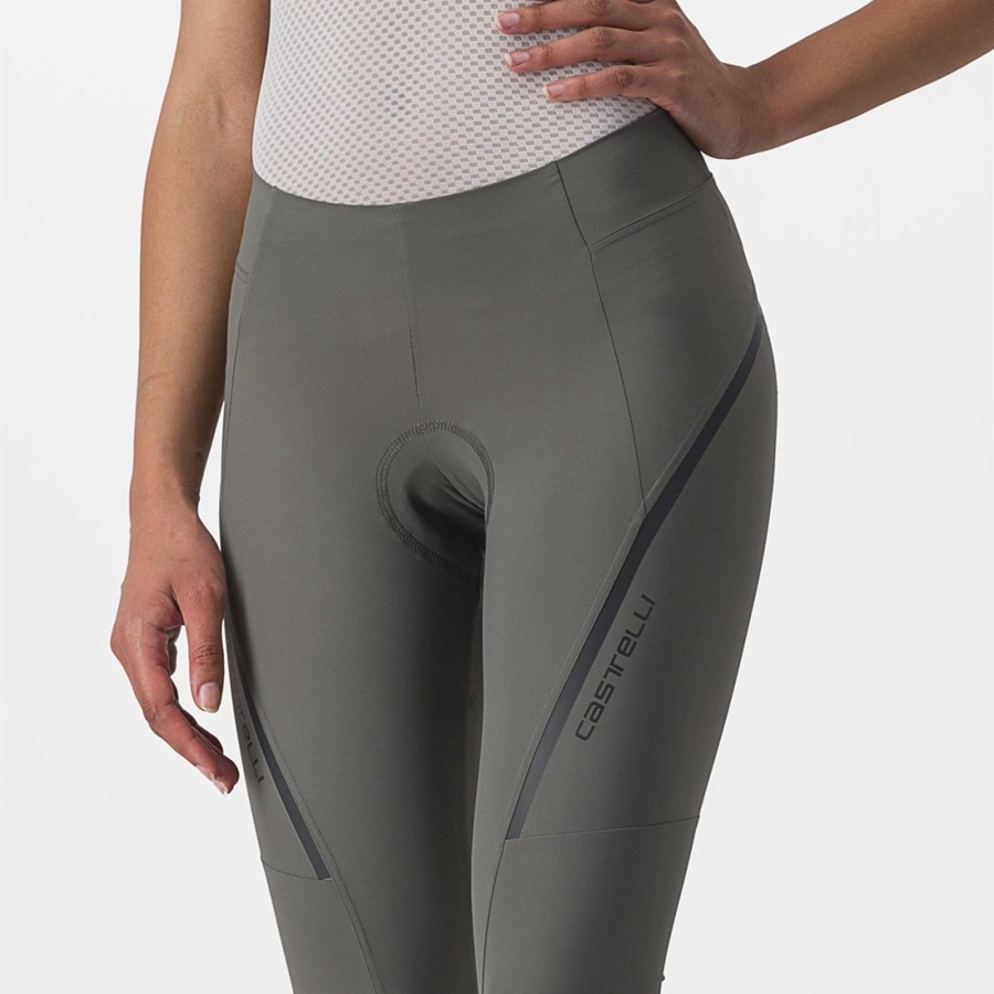 Grey / Dark Grey Castelli VELOCISSIMA 3 KNICKER Women Leggings | CXF416825