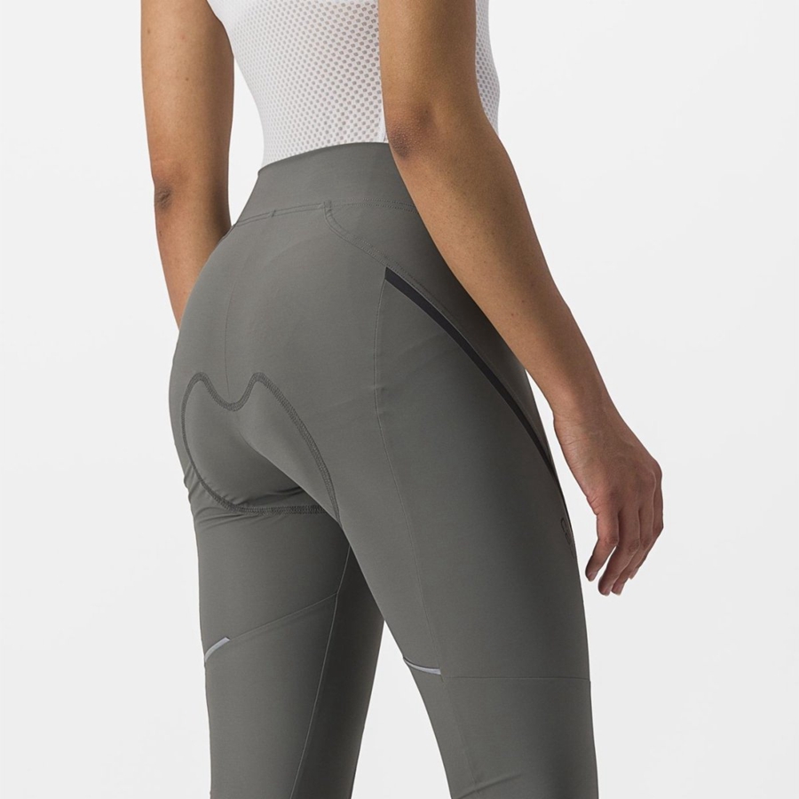 Grey / Dark Grey Castelli VELOCISSIMA 3 KNICKER Women Leggings | CXF416825