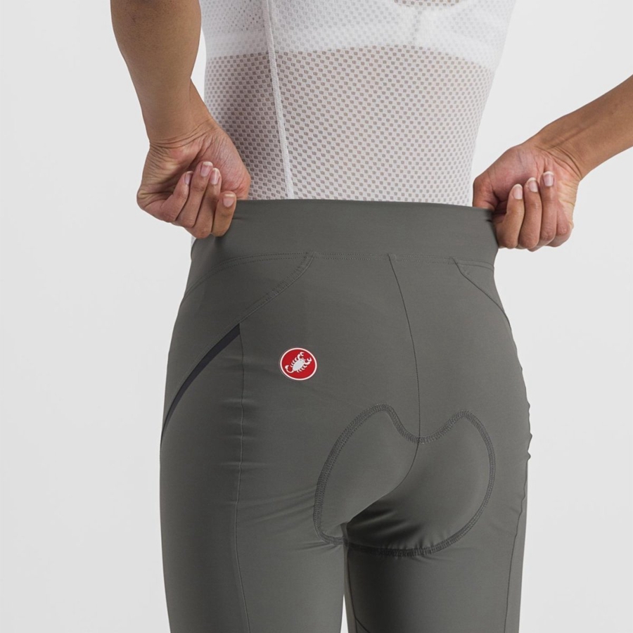 Grey / Dark Grey Castelli VELOCISSIMA 3 KNICKER Women Leggings | CXF416825