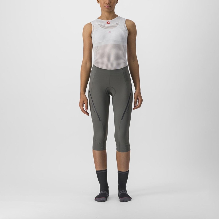 Grey / Dark Grey Castelli VELOCISSIMA 3 KNICKER Women Leggings | CXF416825