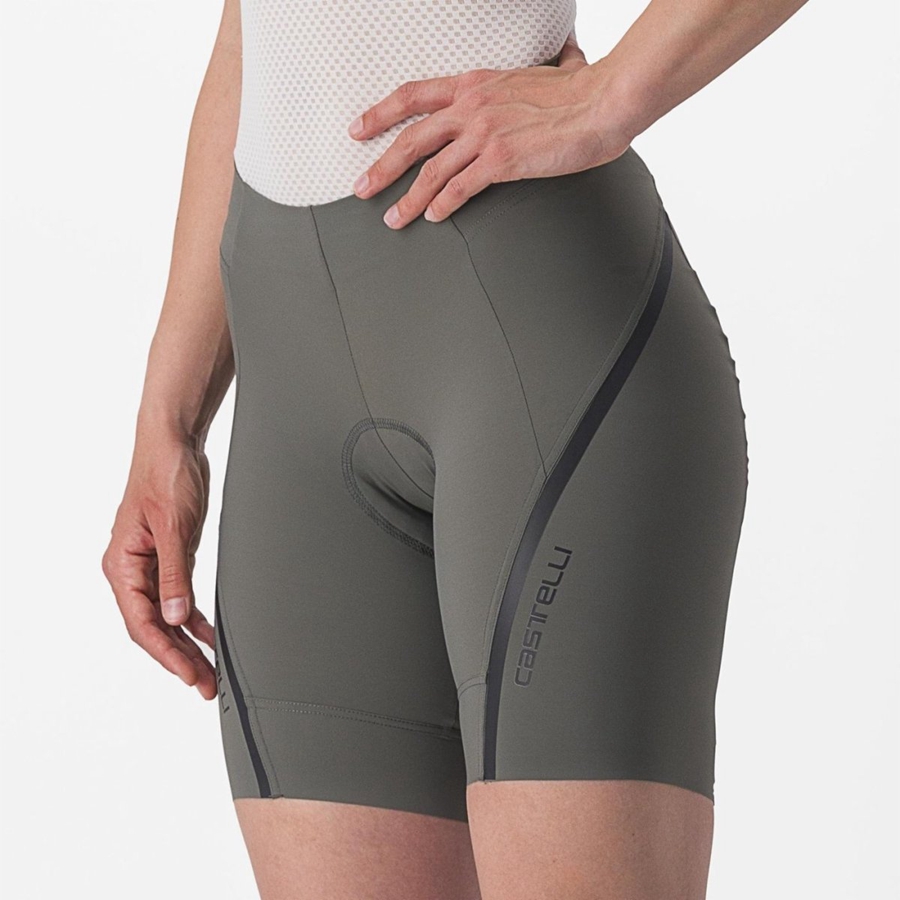 Grey / Dark Grey Castelli VELOCISSIMA 3 Women Shorts | IHM093721