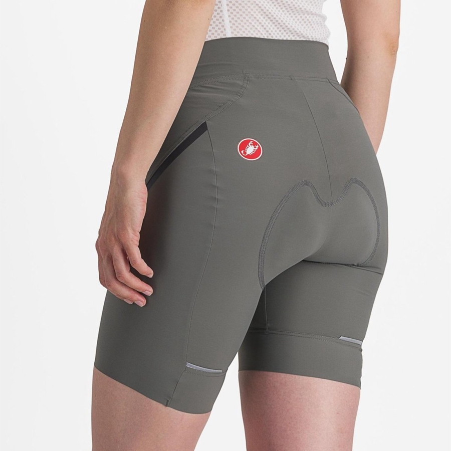 Grey / Dark Grey Castelli VELOCISSIMA 3 Women Shorts | IHM093721