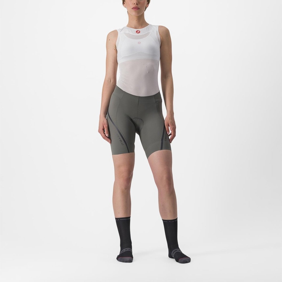 Grey / Dark Grey Castelli VELOCISSIMA 3 Women Shorts | IHM093721