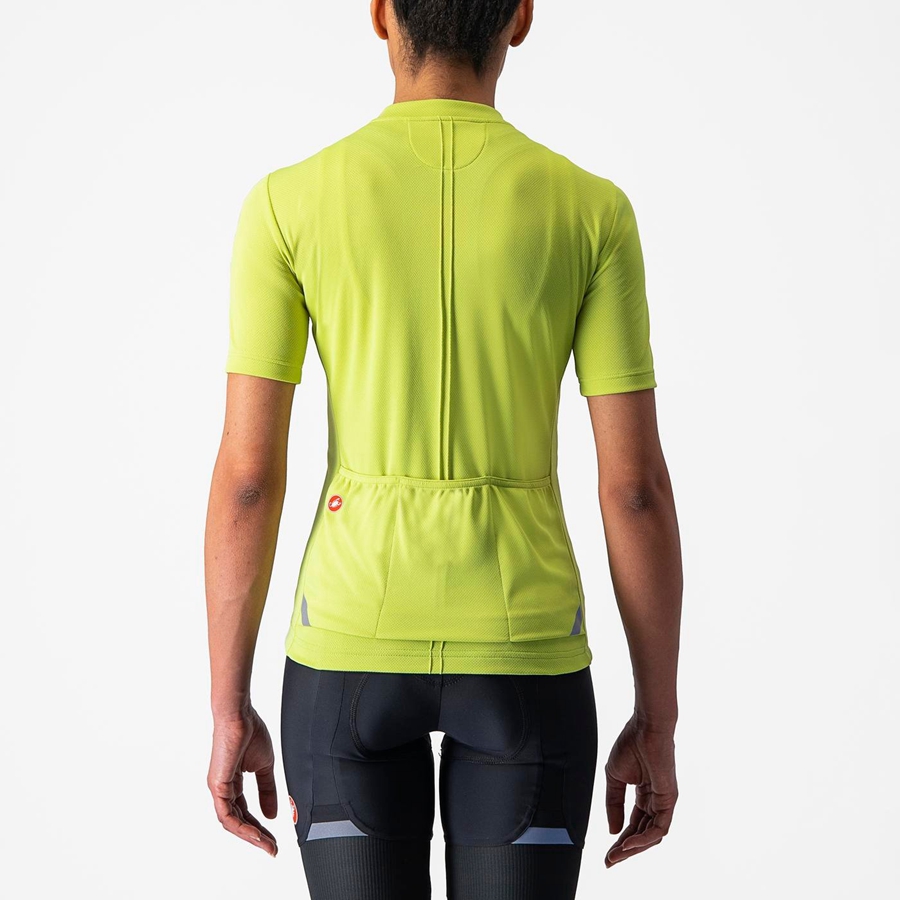 Light Green Castelli ANIMA 4 Women Jersey | HOB213960