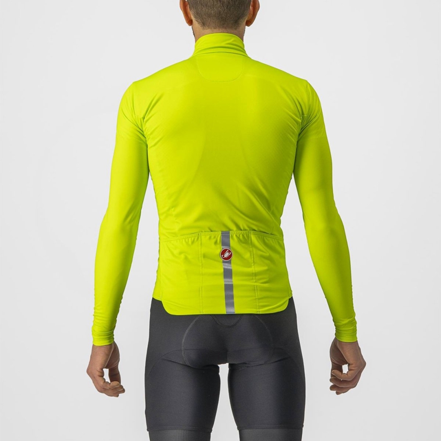 Light Green Castelli PRO THERMAL MID LS Men Jersey | PUQ159078