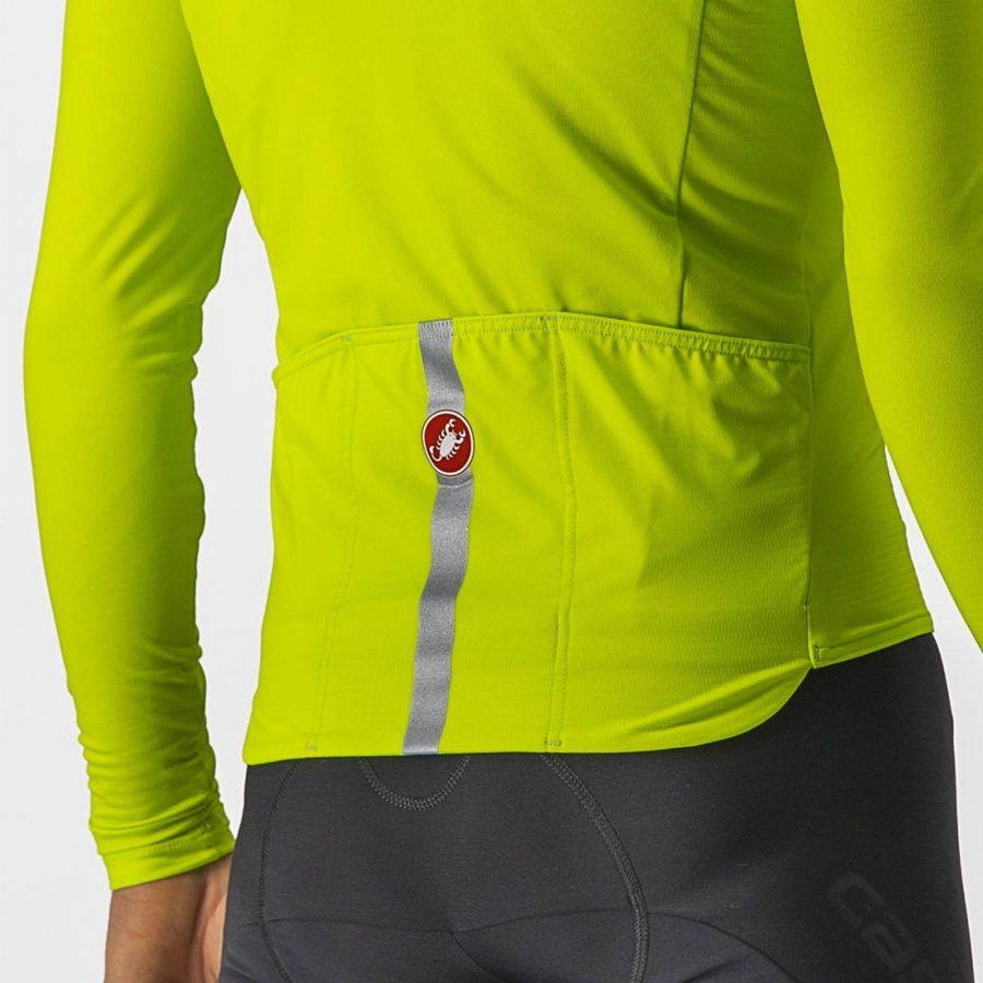 Light Green Castelli PRO THERMAL MID LS Men Jersey | PUQ159078