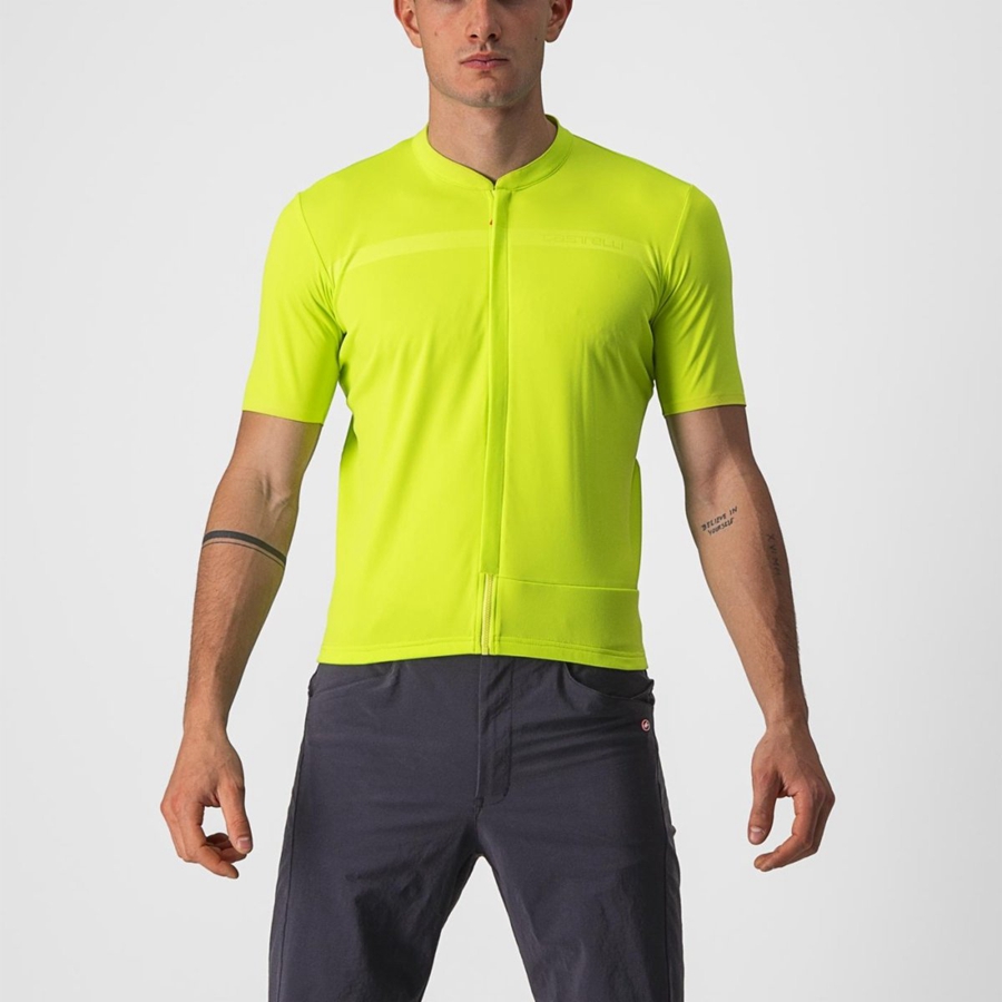 Light Green Castelli UNLIMITED ALLROAD Men Jersey | XZF096241