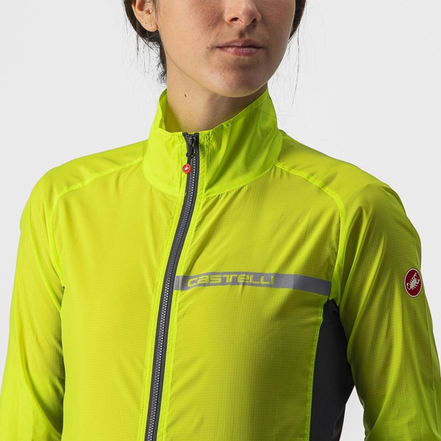 Light Green / Dark Grey Castelli SQUADRA STRETCH W Women Protection | QLI874610