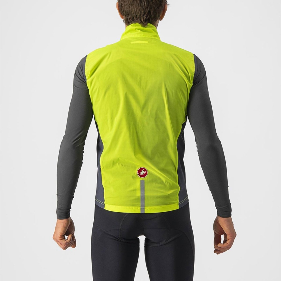 Light Green / Dark Grey Castelli SQUADRA STRETCH Men Vest | JIC609453