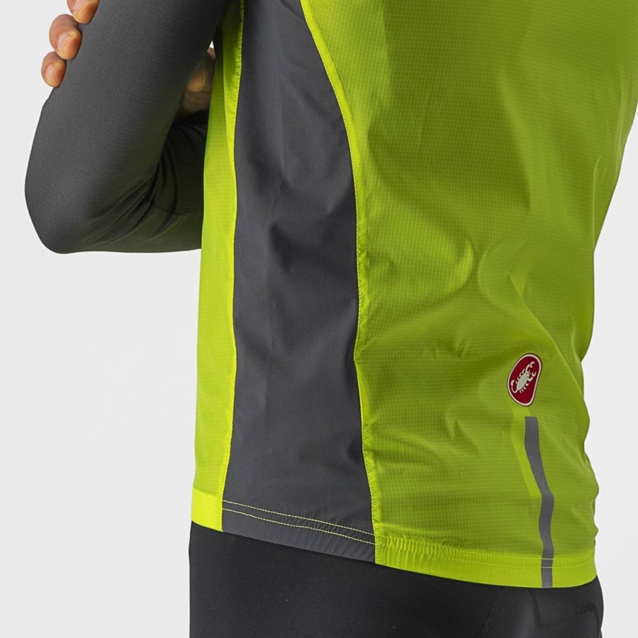 Light Green / Dark Grey Castelli SQUADRA STRETCH Men Vest | JIC609453