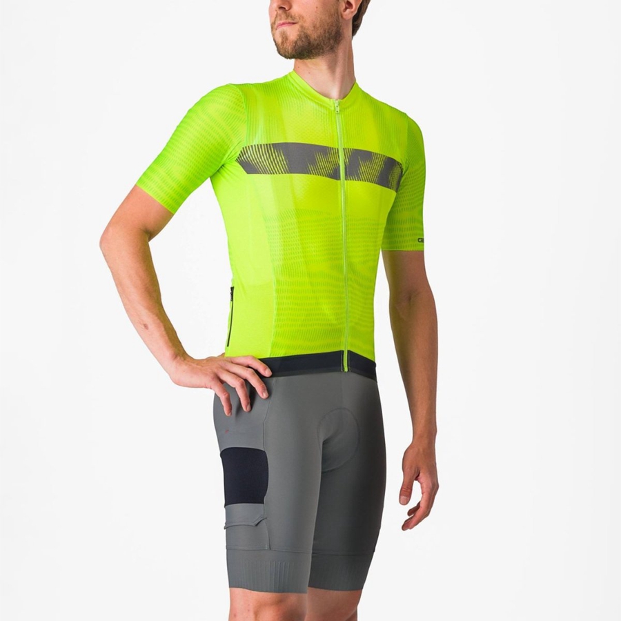 Light Green / Dark Grey Castelli UNLIMITED ENDURANCE Men Jersey | DJS428760