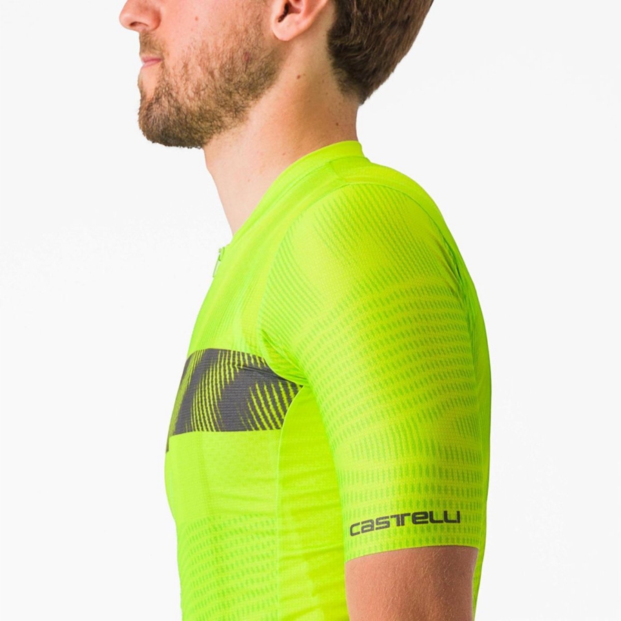 Light Green / Dark Grey Castelli UNLIMITED ENDURANCE Men Jersey | DJS428760