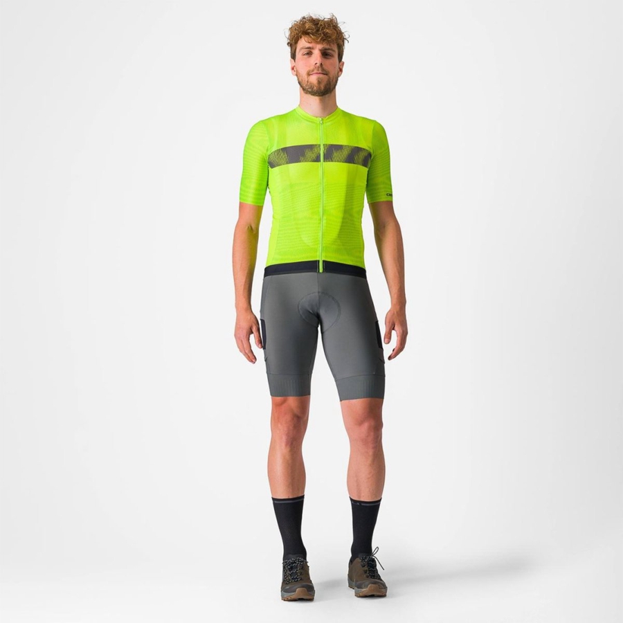 Light Green / Dark Grey Castelli UNLIMITED ENDURANCE Men Jersey | DJS428760