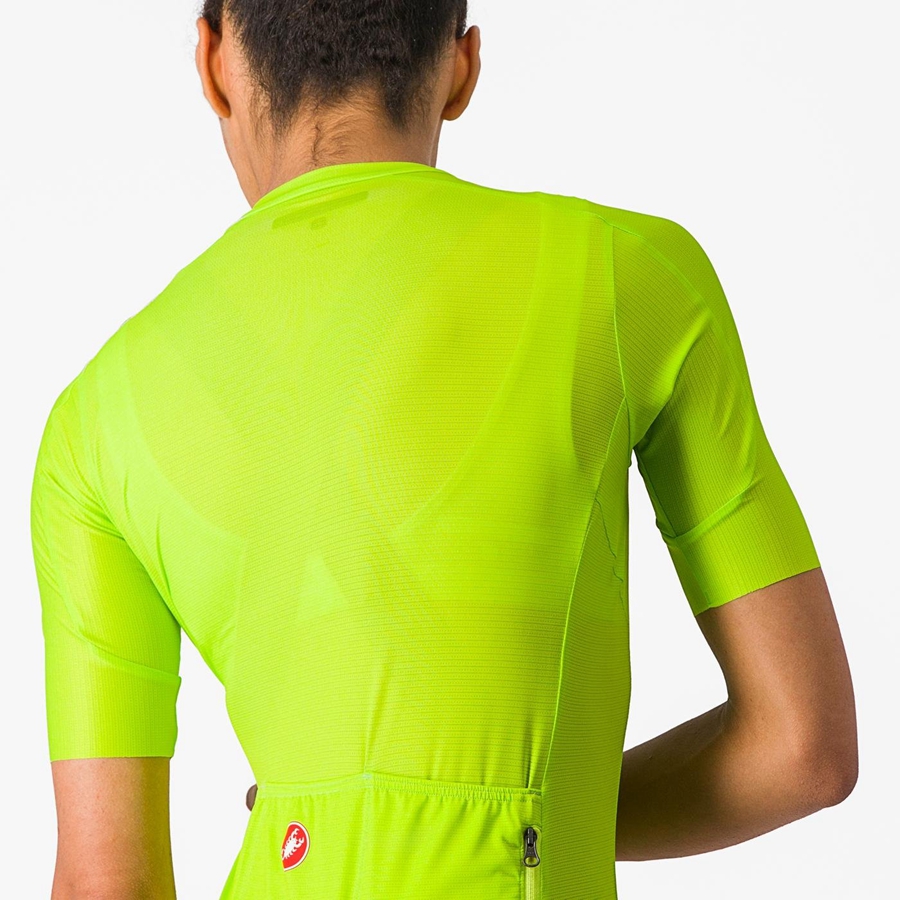 Light Green / Deep Green Castelli ESPRESSO W Women Jersey | VQH809167