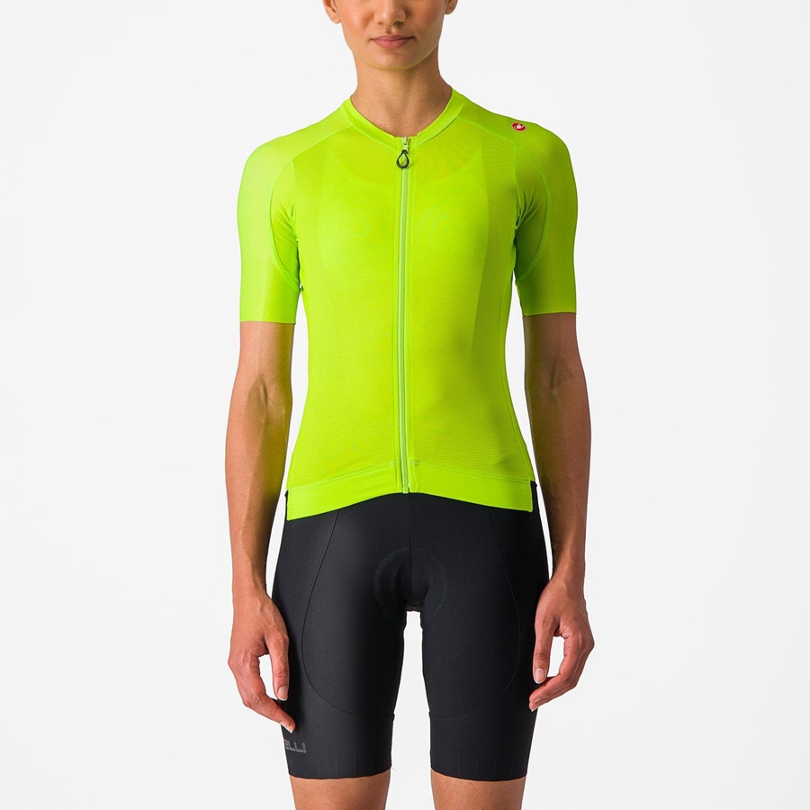 Light Green / Deep Green Castelli ESPRESSO W Women Jersey | VQH809167