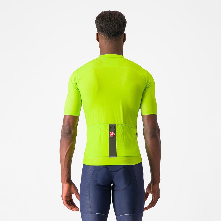 Light Green / Deep Green Castelli PROLOGO LITE Men Jersey | VHN206735