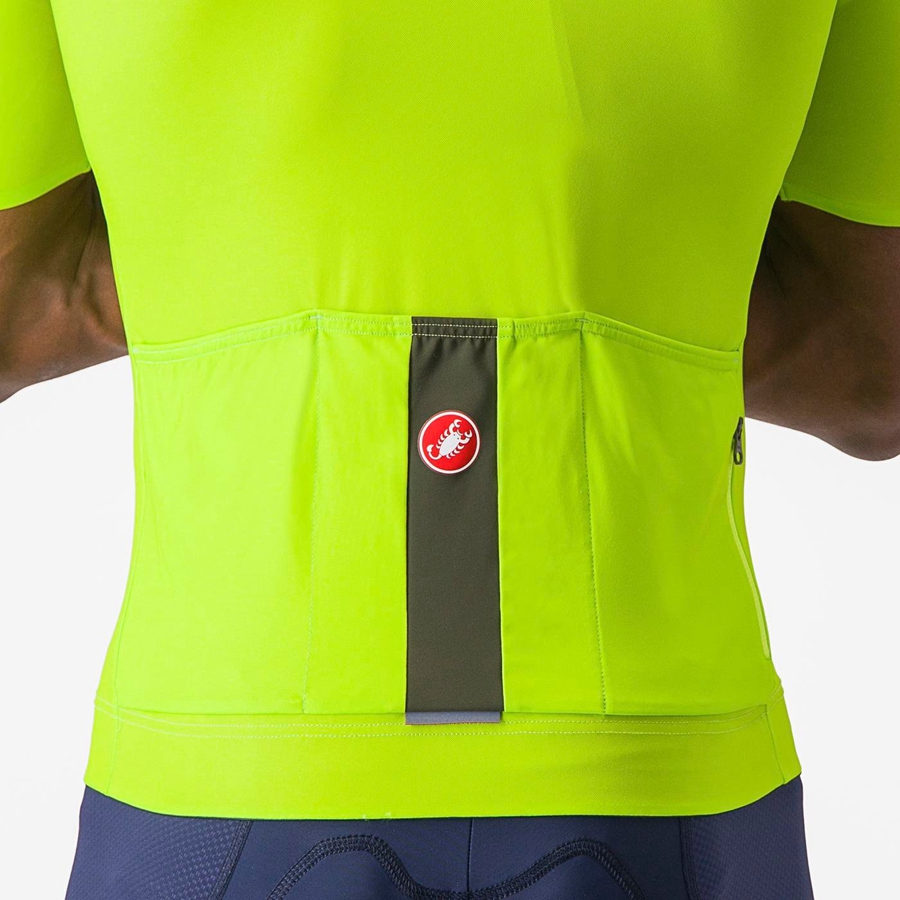 Light Green / Deep Green Castelli PROLOGO LITE Men Jersey | VHN206735