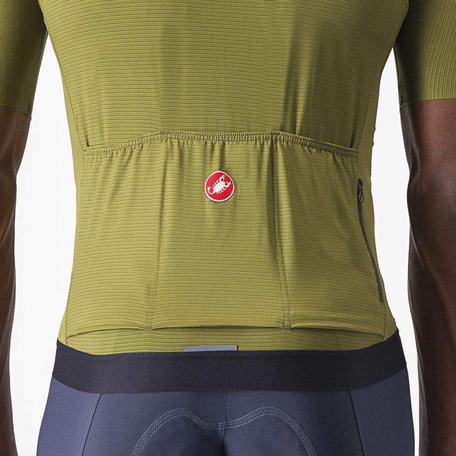 Olive / Light Green Castelli ESPRESSO Men Jersey | WPK627049