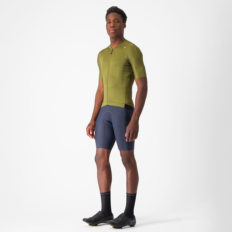 Olive / Light Green Castelli ESPRESSO Men Jersey | WPK627049