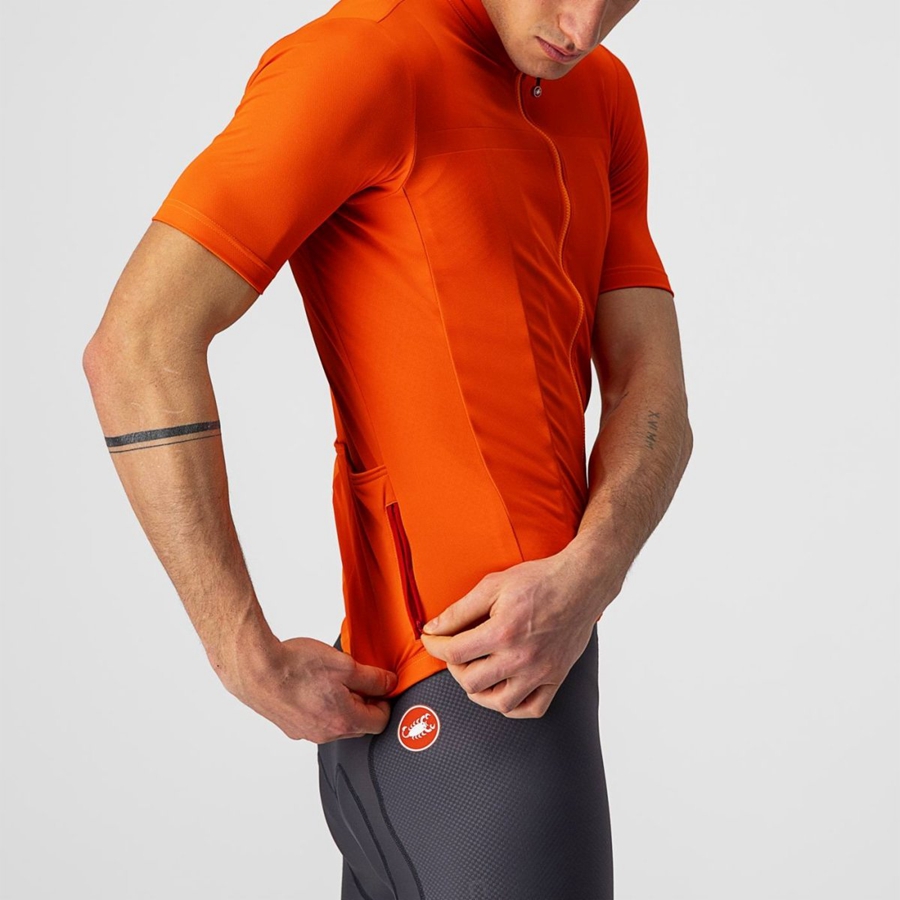 Orange Castelli CLASSIFICA Men Jersey | MSG934271