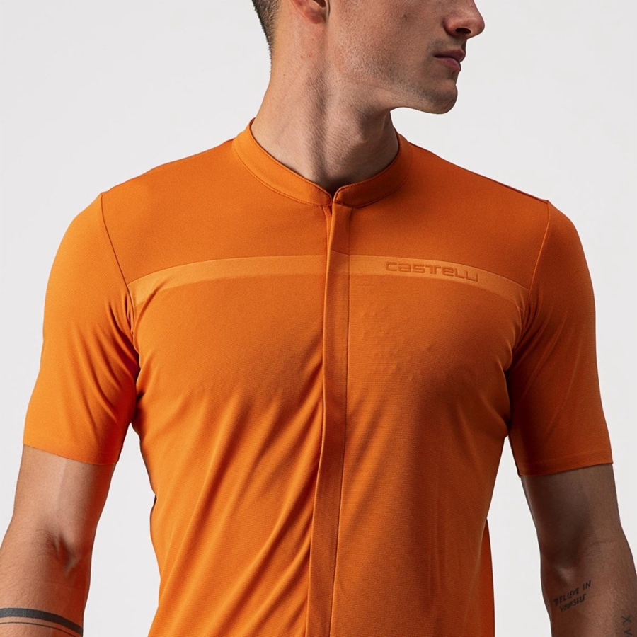 Orange Red Castelli UNLIMITED ALLROAD Men Jersey | SFT765219