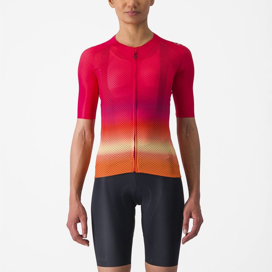 Pink Castelli CLIMBER\'S 4.0 W Women Jersey | NYH971685