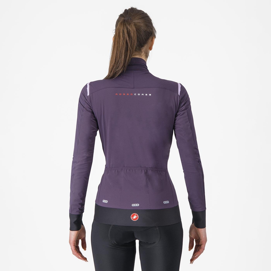 Purple Castelli ALPHA FLIGHT ROS W Women Jackets | DMR569487