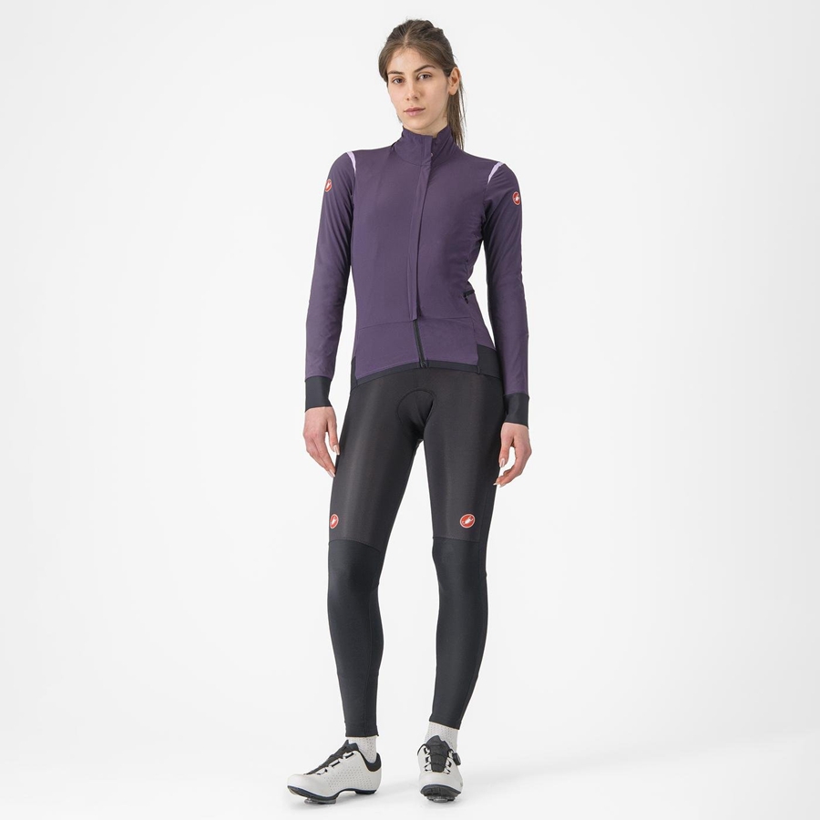 Purple Castelli ALPHA FLIGHT ROS W Women Jackets | DMR569487