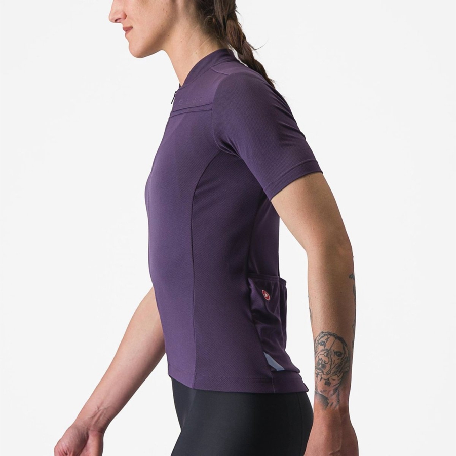 Purple Castelli ANIMA 4 Women Jersey | ZKQ150269