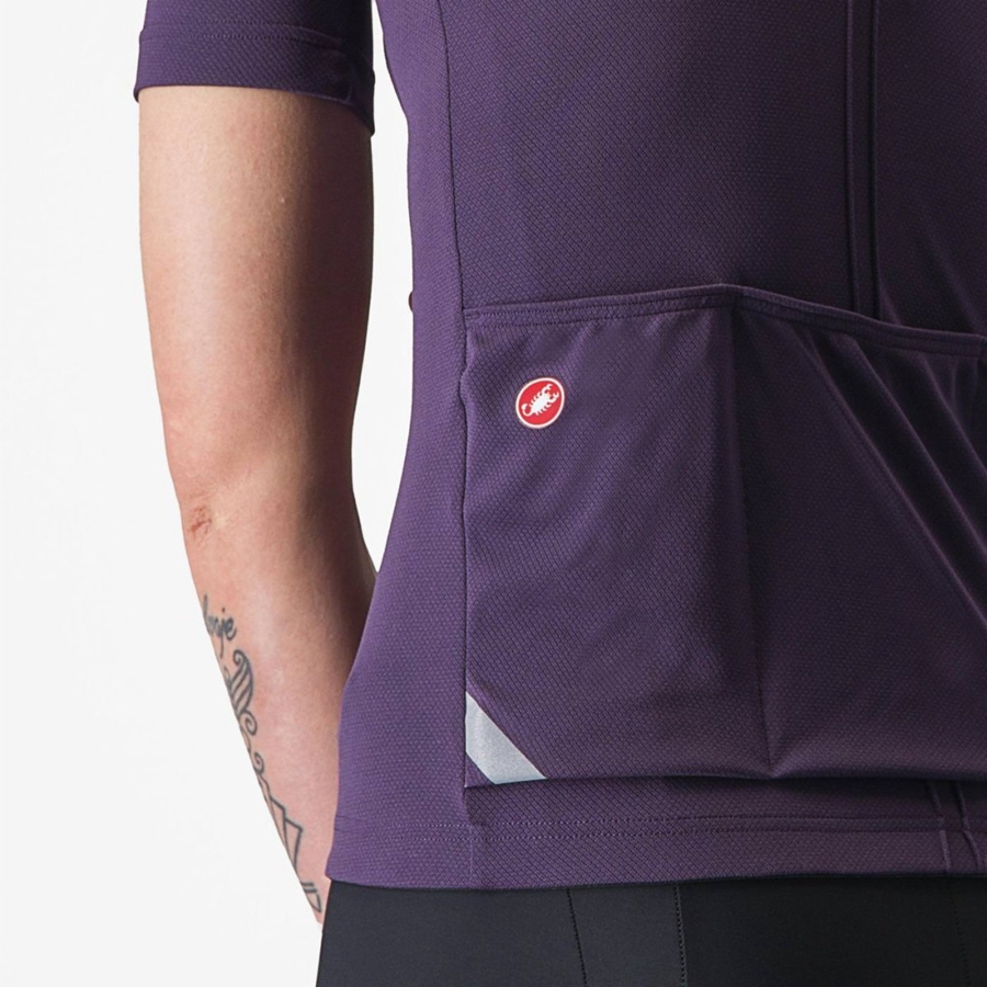 Purple Castelli ANIMA 4 Women Jersey | ZKQ150269