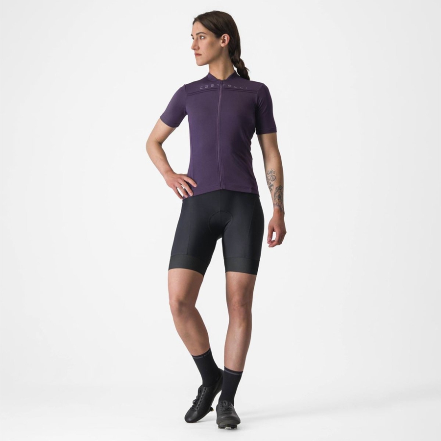 Purple Castelli ANIMA 4 Women Jersey | ZKQ150269