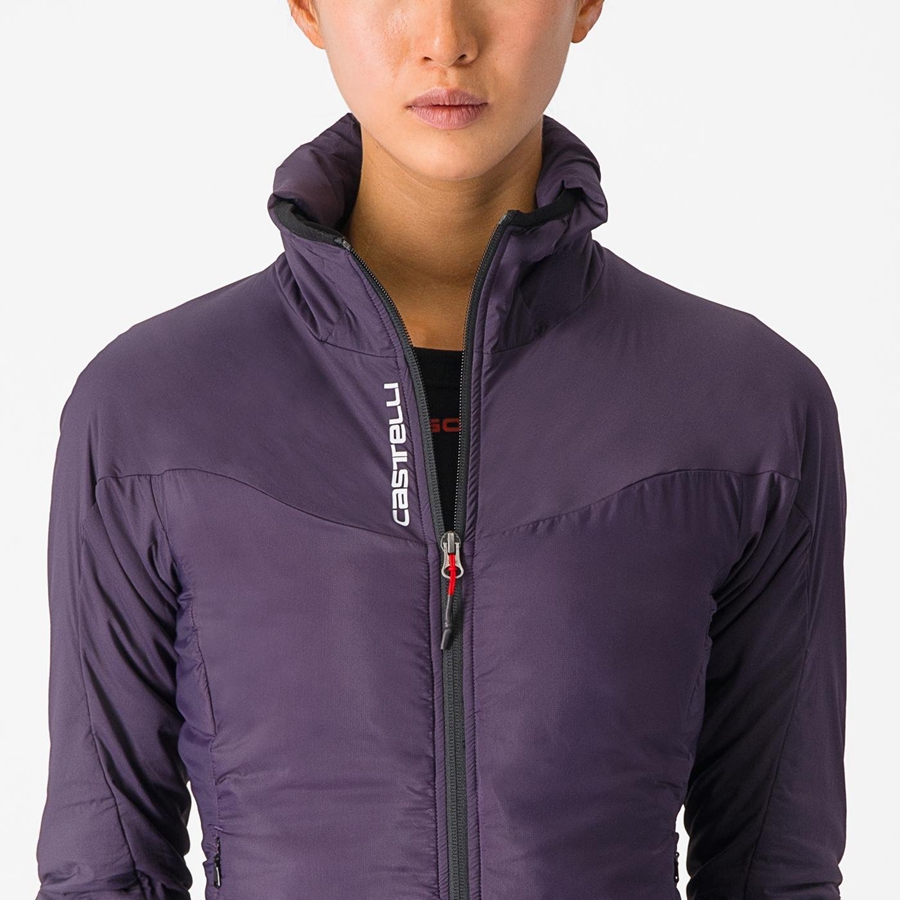 Purple Castelli FLY THERMAL W Women Jackets | YRS859162