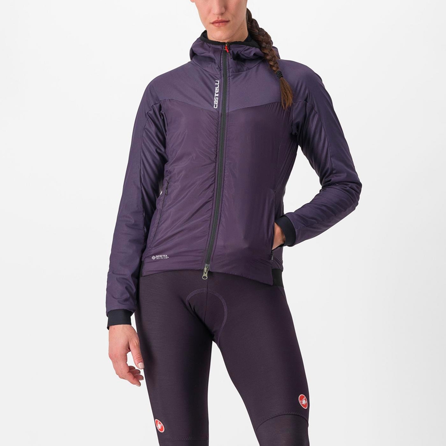 Purple Castelli FLY THERMAL W Women Jackets | YRS859162