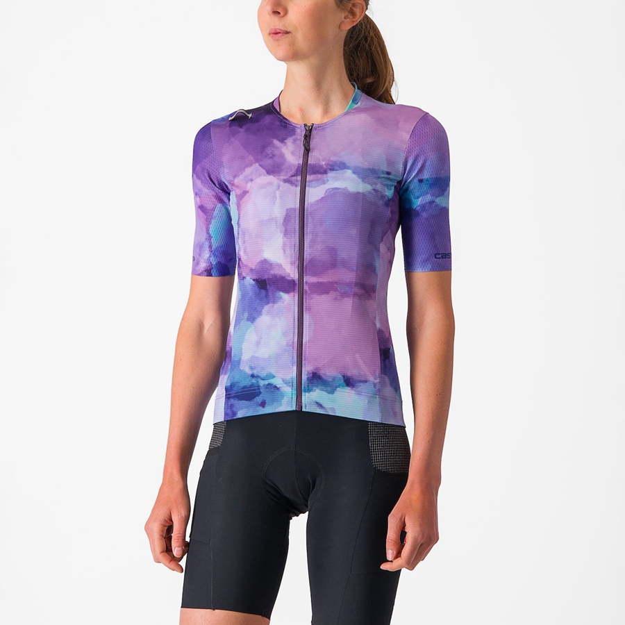 Purple Castelli UNLIMITED PRO W Women Jersey | RAI152769