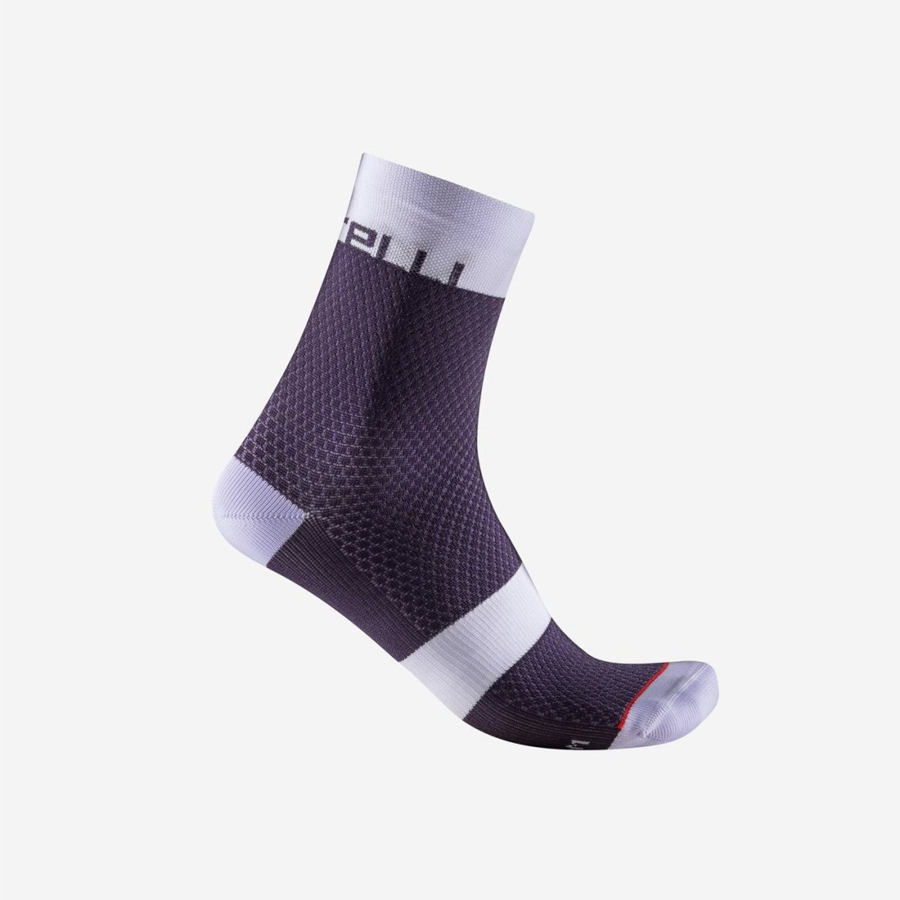 Purple Castelli VELOCISSIMA 12 Women Socks | ZLI602317