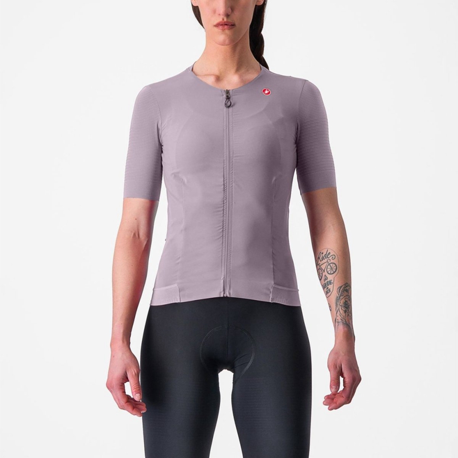 Purple White Castelli PREMIO W Women Jersey | ZNO625907