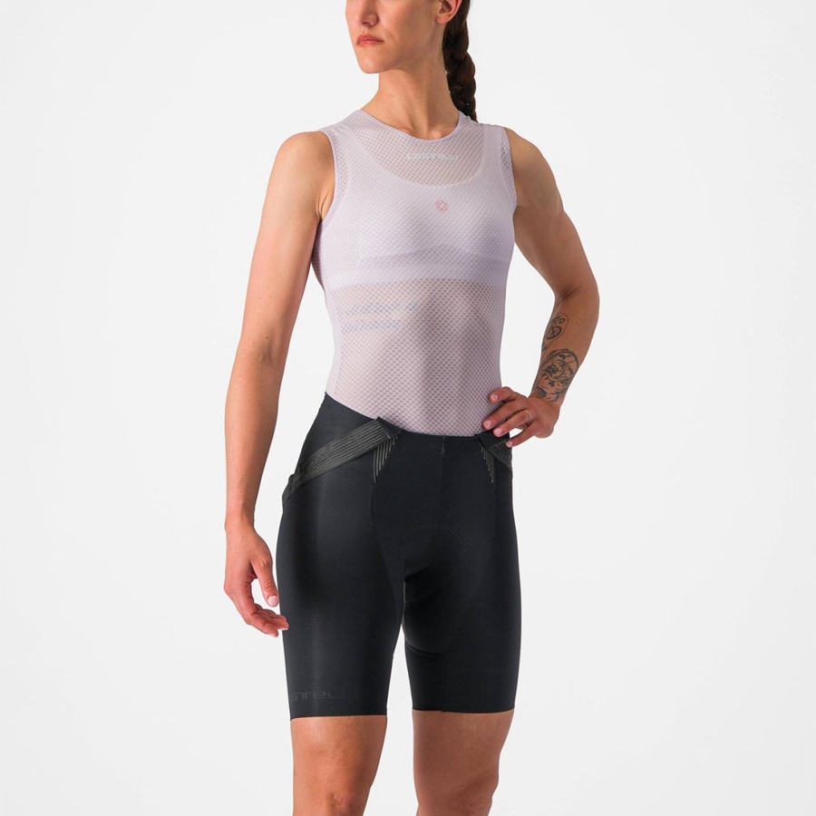 Purple White Castelli PRO MESH W SLEEVELESS Women Base Layer | SBI140936