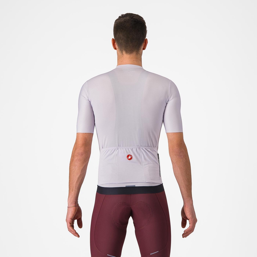 Purple White / Dark Grey Castelli ESPRESSO Men Jersey | IDY365809