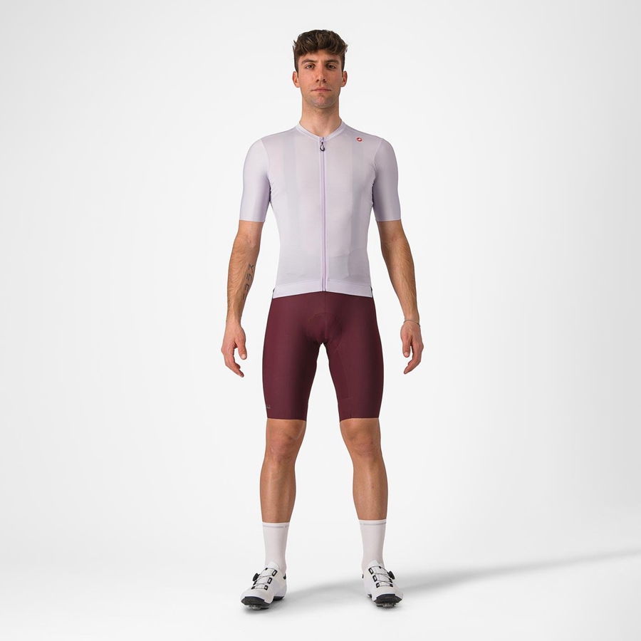 Purple White / Dark Grey Castelli ESPRESSO Men Jersey | IDY365809