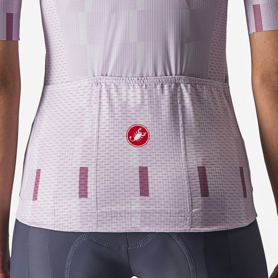 Purple White / Deep Purple Castelli DIMENSIONE Women Jersey | ZXD491026