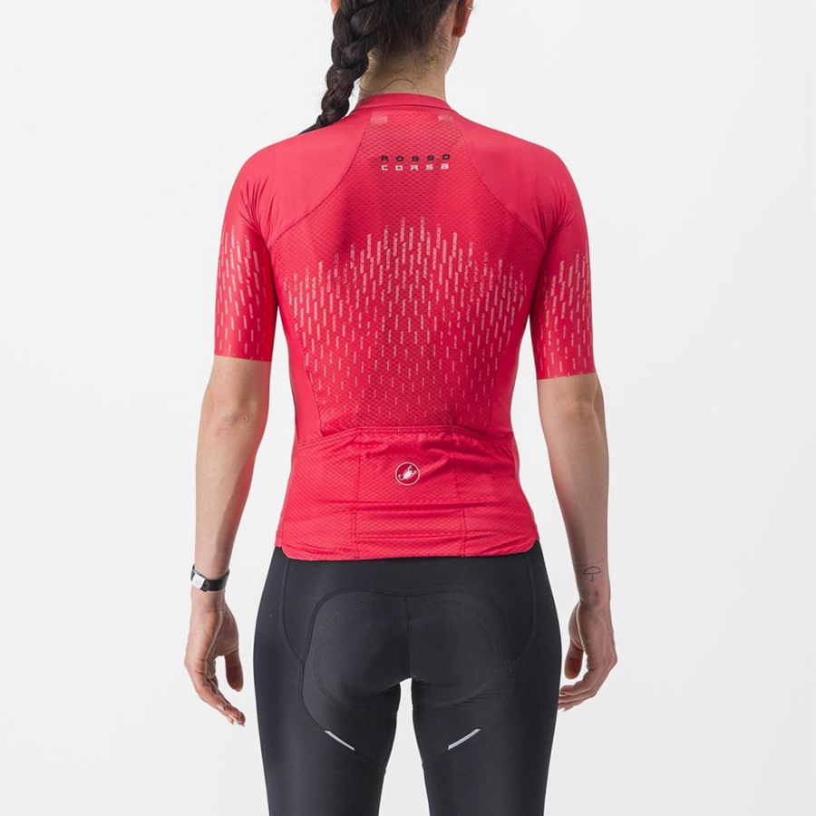 Red Castelli AERO PRO W Women Jersey | VSJ291587