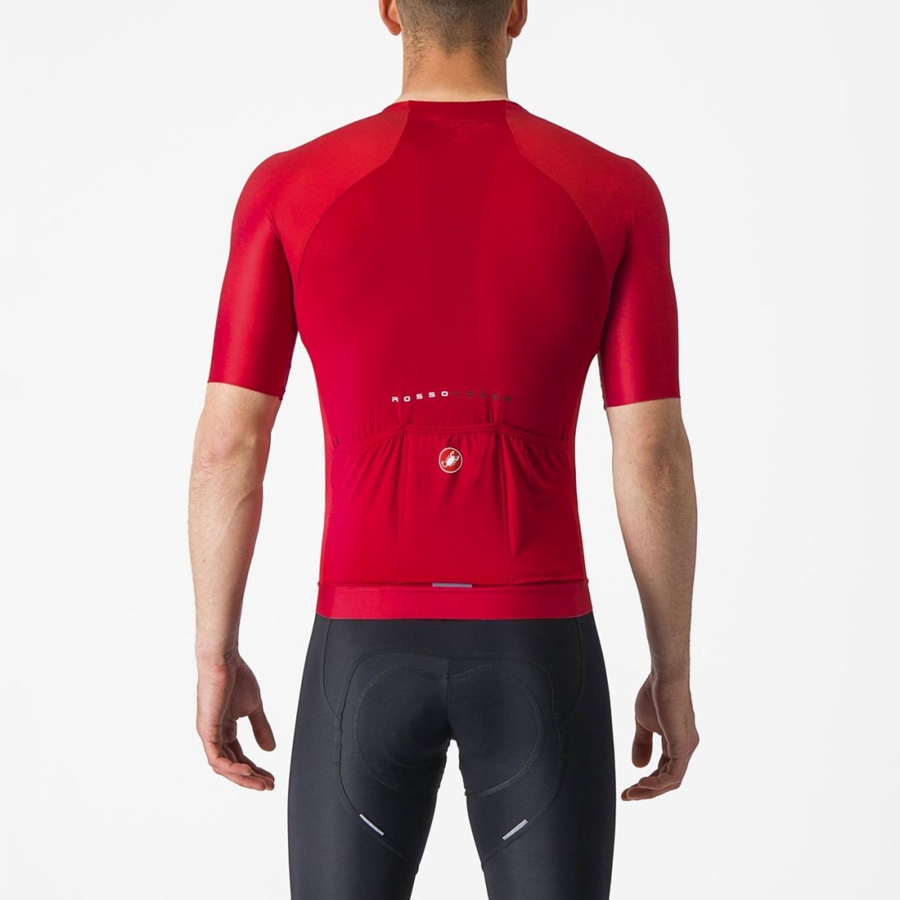 Red Castelli AERO RACE 7.0 Men Jersey | WNB714905