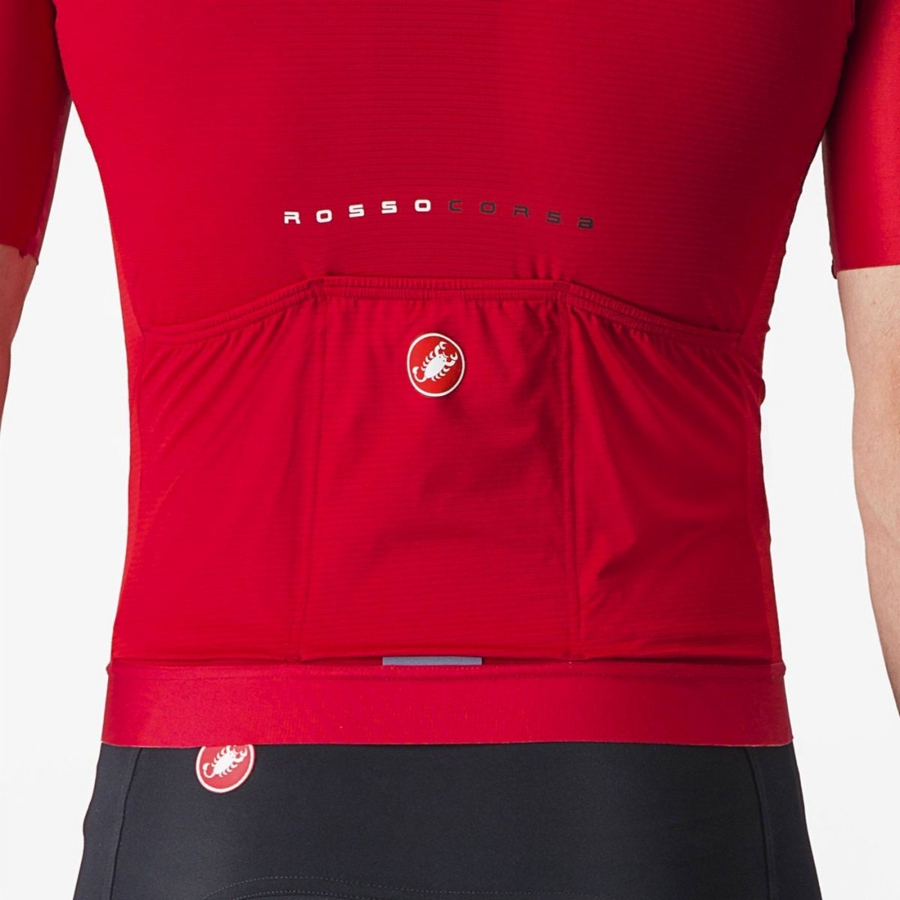 Red Castelli AERO RACE 7.0 Men Jersey | WNB714905