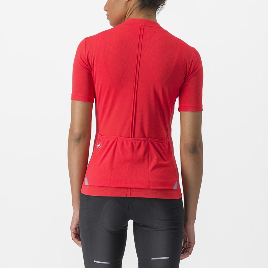 Red Castelli ANIMA 4 Women Jersey | BHG791503