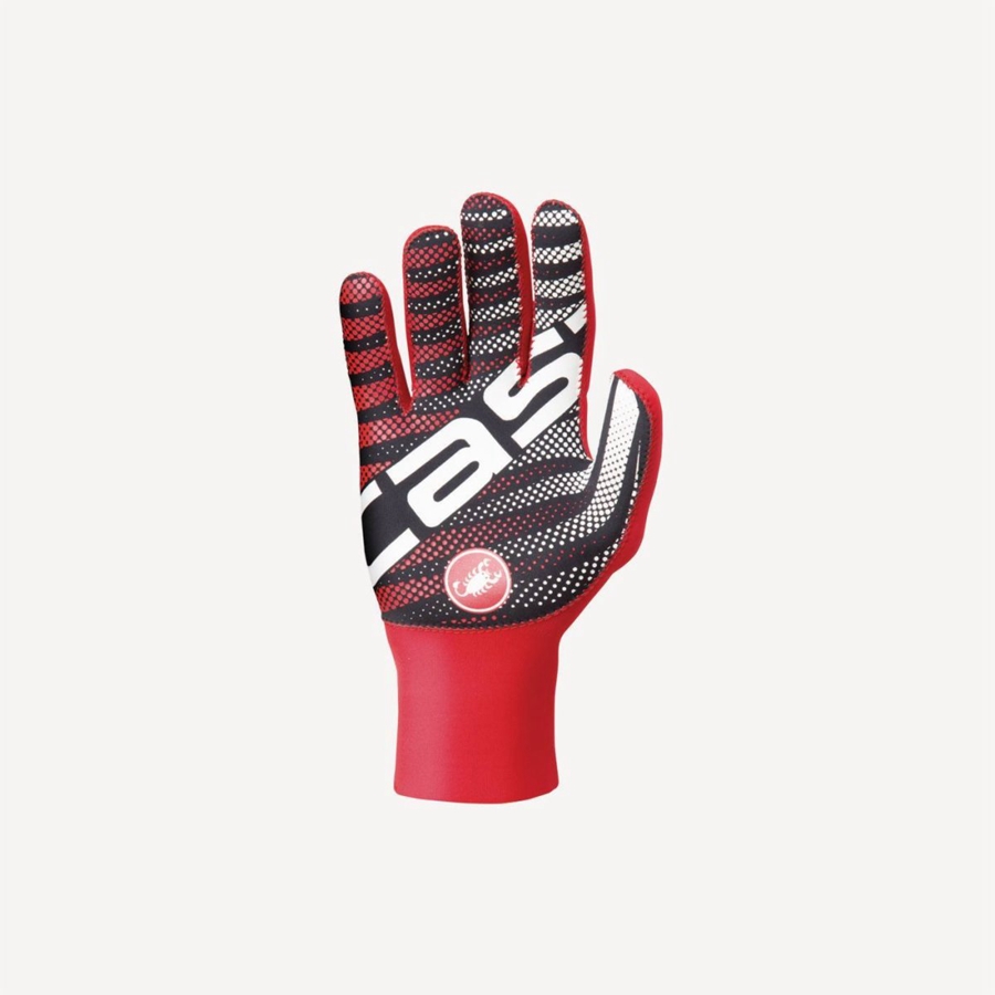 Red Castelli DILUVIO C Men Gloves | EWM967321