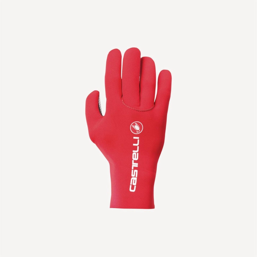 Red Castelli DILUVIO C Men Gloves | EWM967321